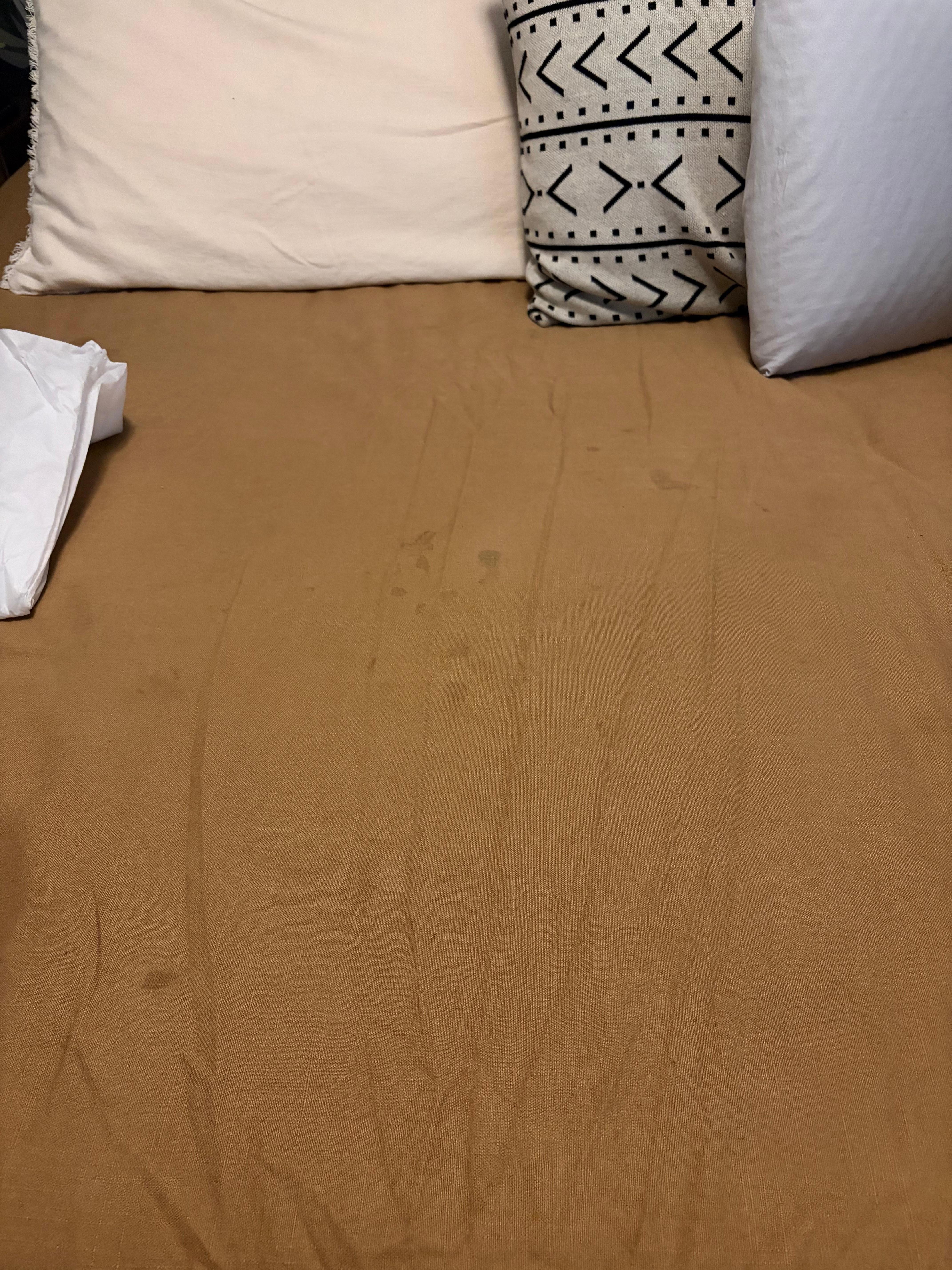 Dirty comforter