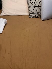 Dirty comforter
