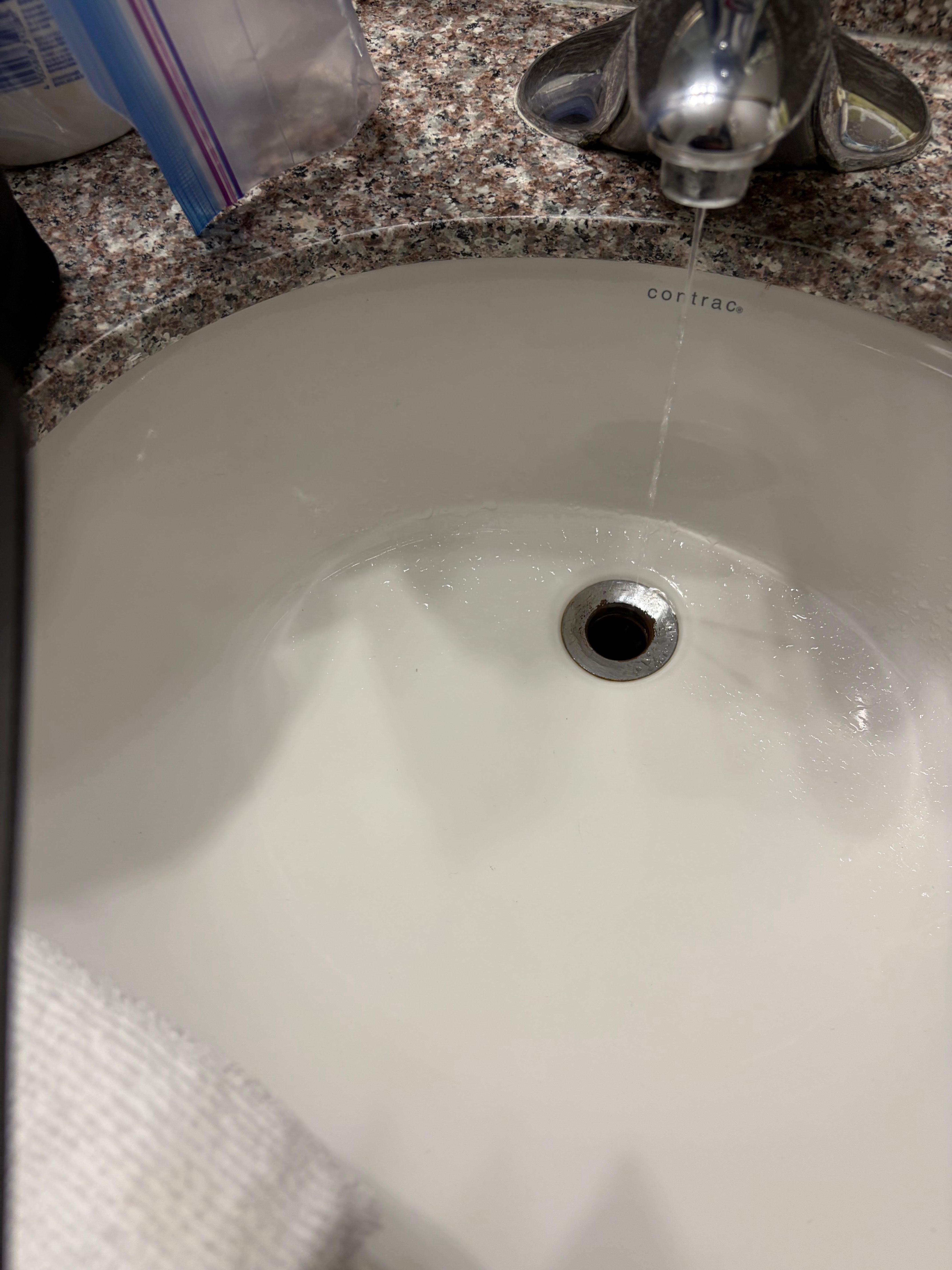 Leaking bathroom sink