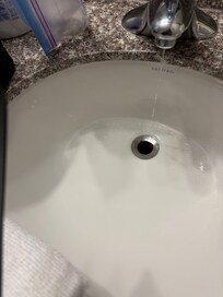 Leaking bathroom sink