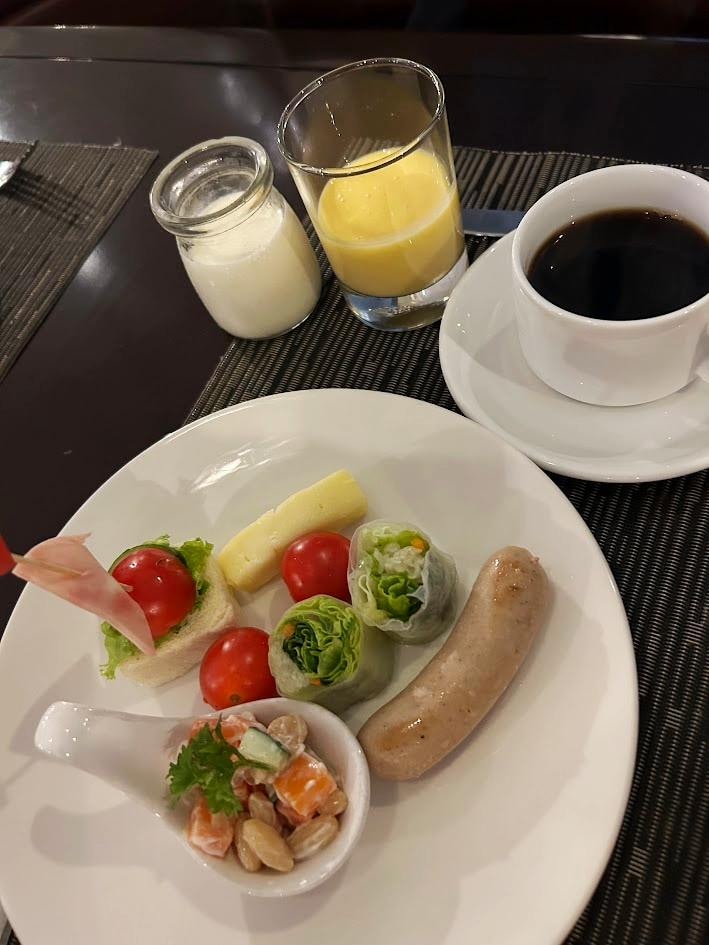 朝食がとてもおいしかった。