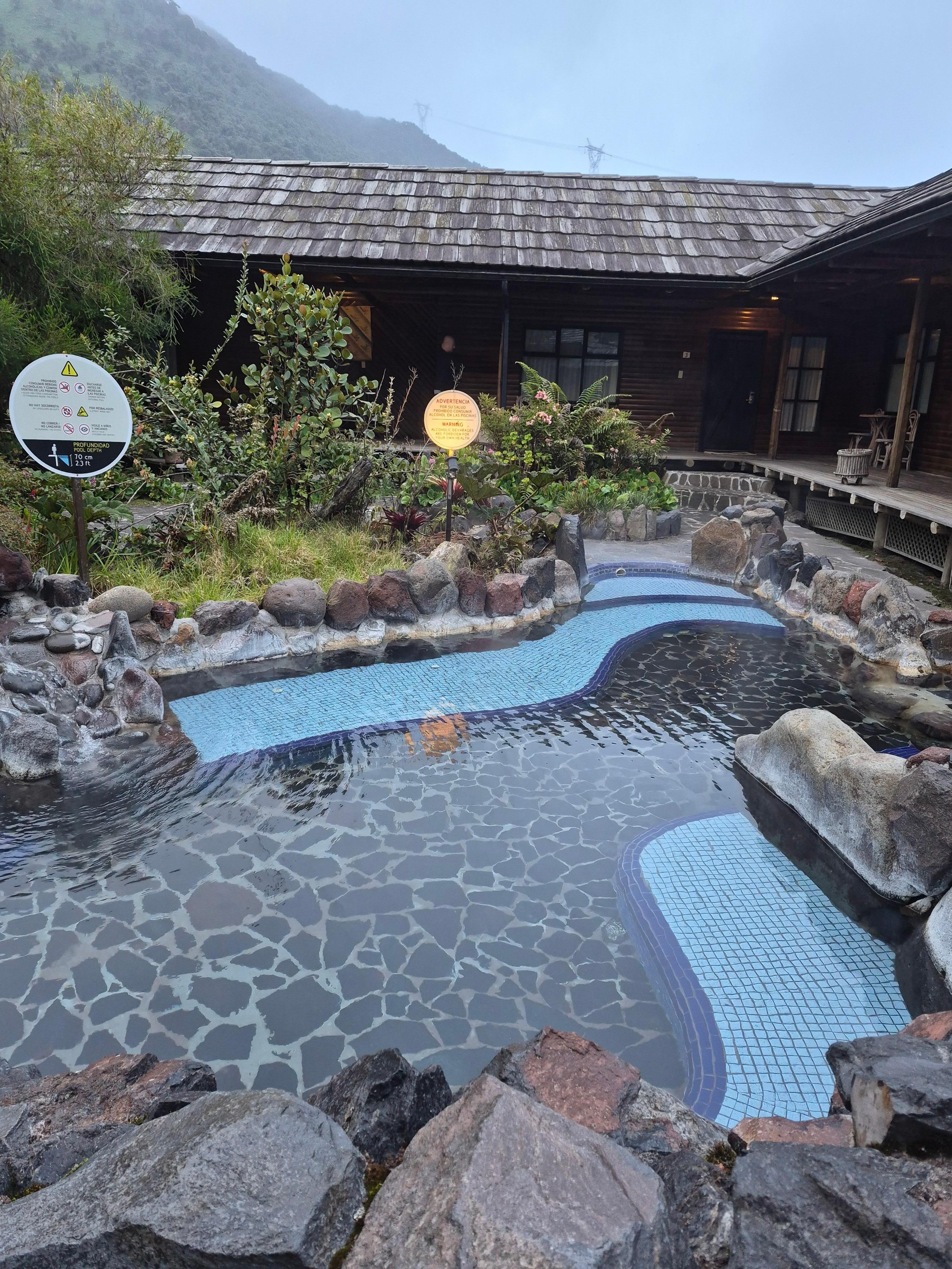 Pool was right outside my cabin.