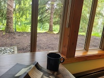 My favourite spot to cozy up with a book.
