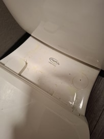 WC nach der "Reinigung"