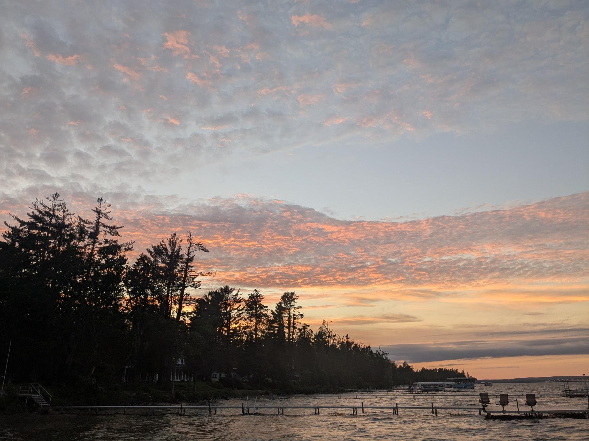 Enjoying the evening on the dock!