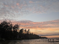 Enjoying the evening on the dock!
