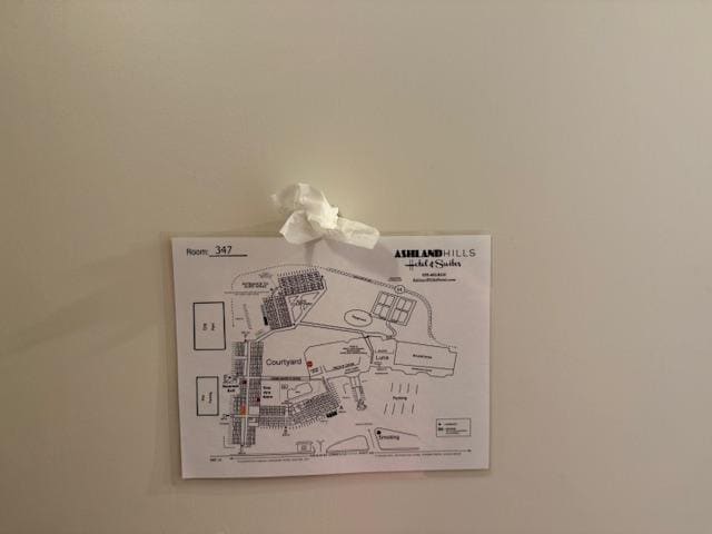 This was the toilet paper that was in the peep hole of our second room. Along with a large clump of long dark hair on the floor in the bathroom.