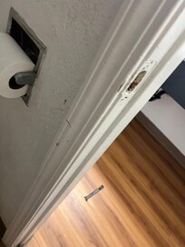 Dried boogers / or worse on walls