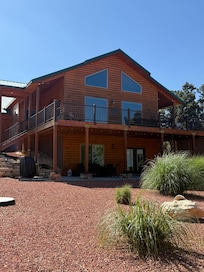 This is the view of the back of the house.