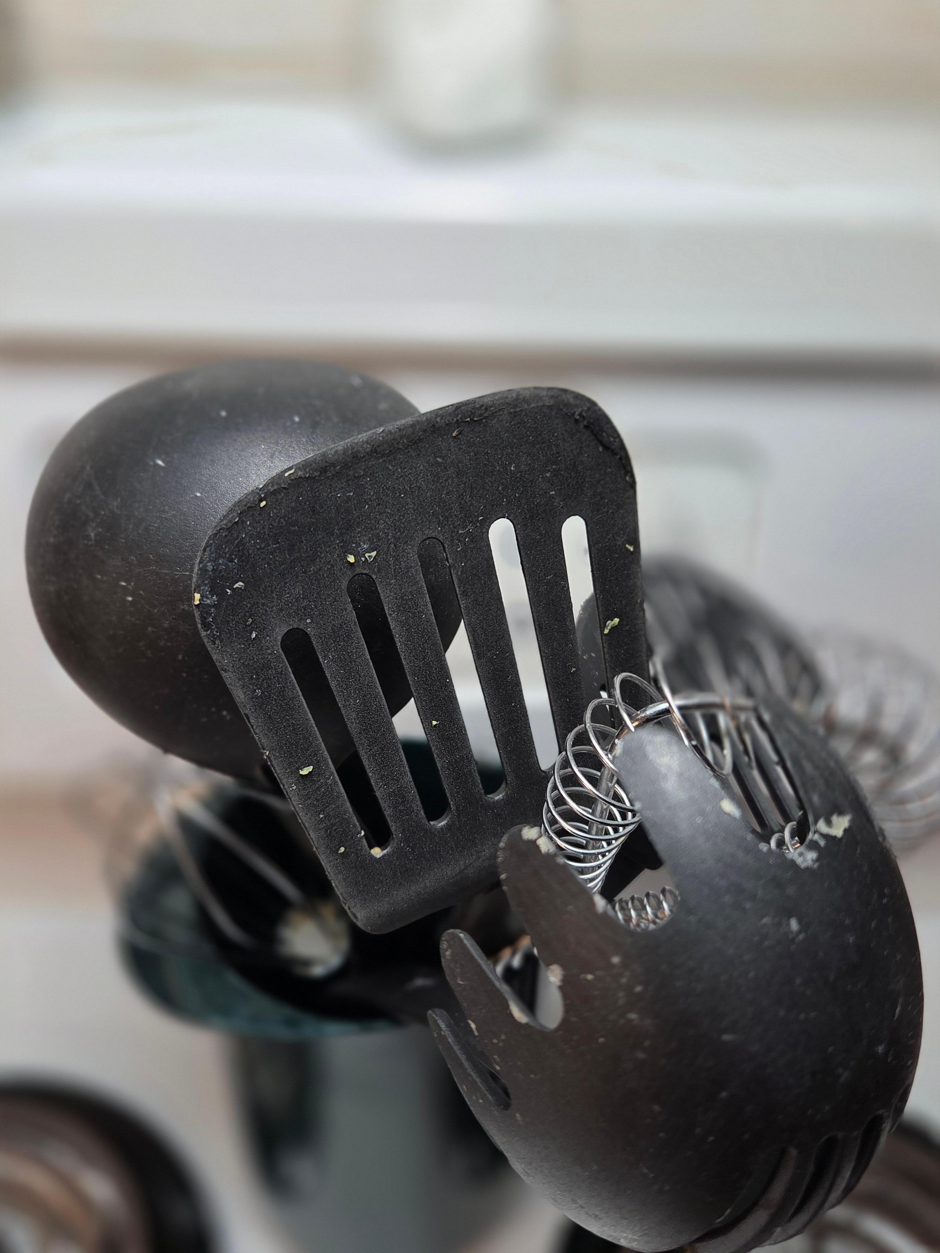 Crusty dirty utensils