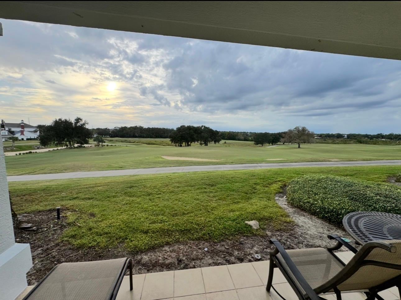 View from rear porch 