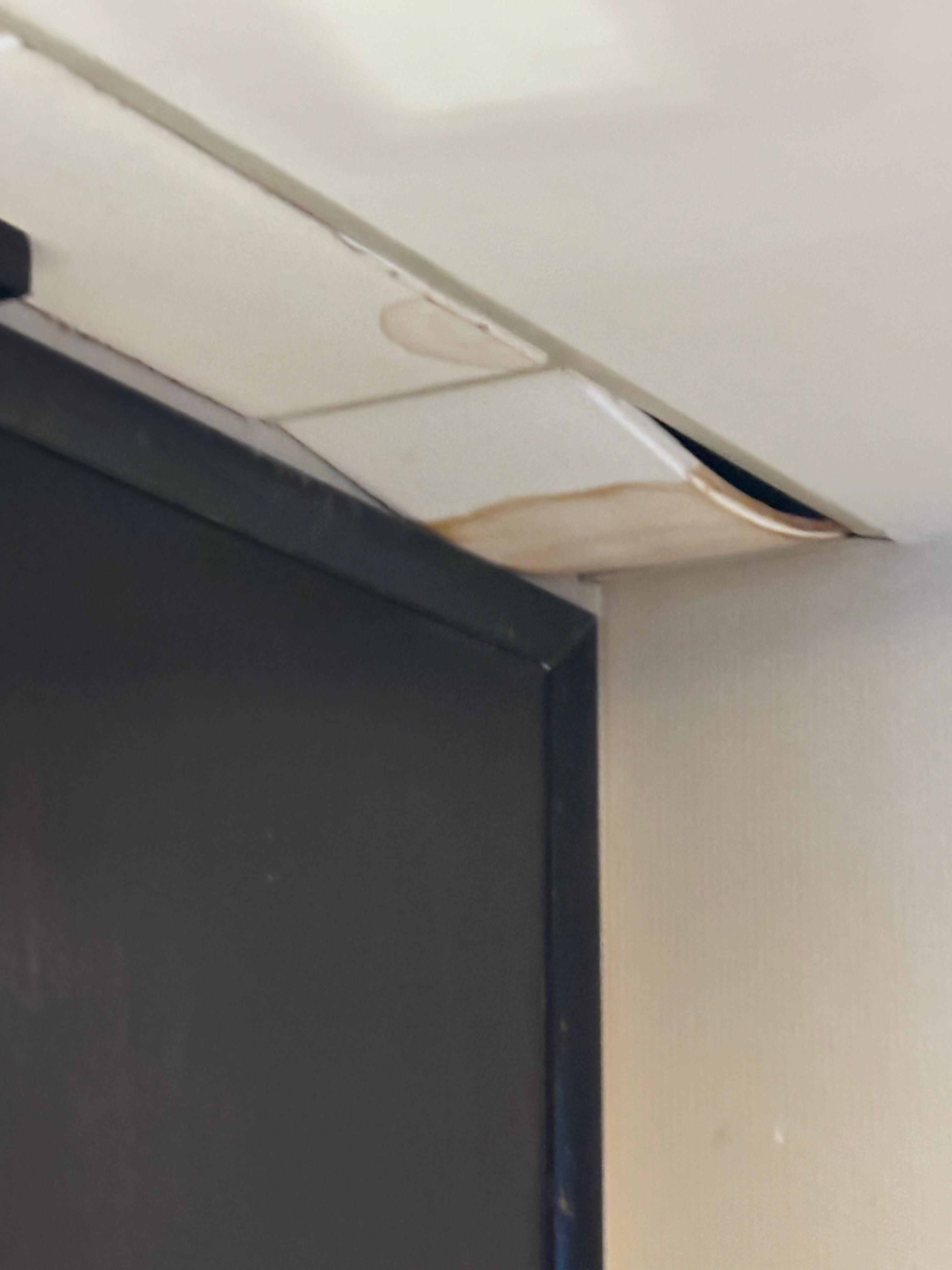 Disgusting ceiling tile while checking in