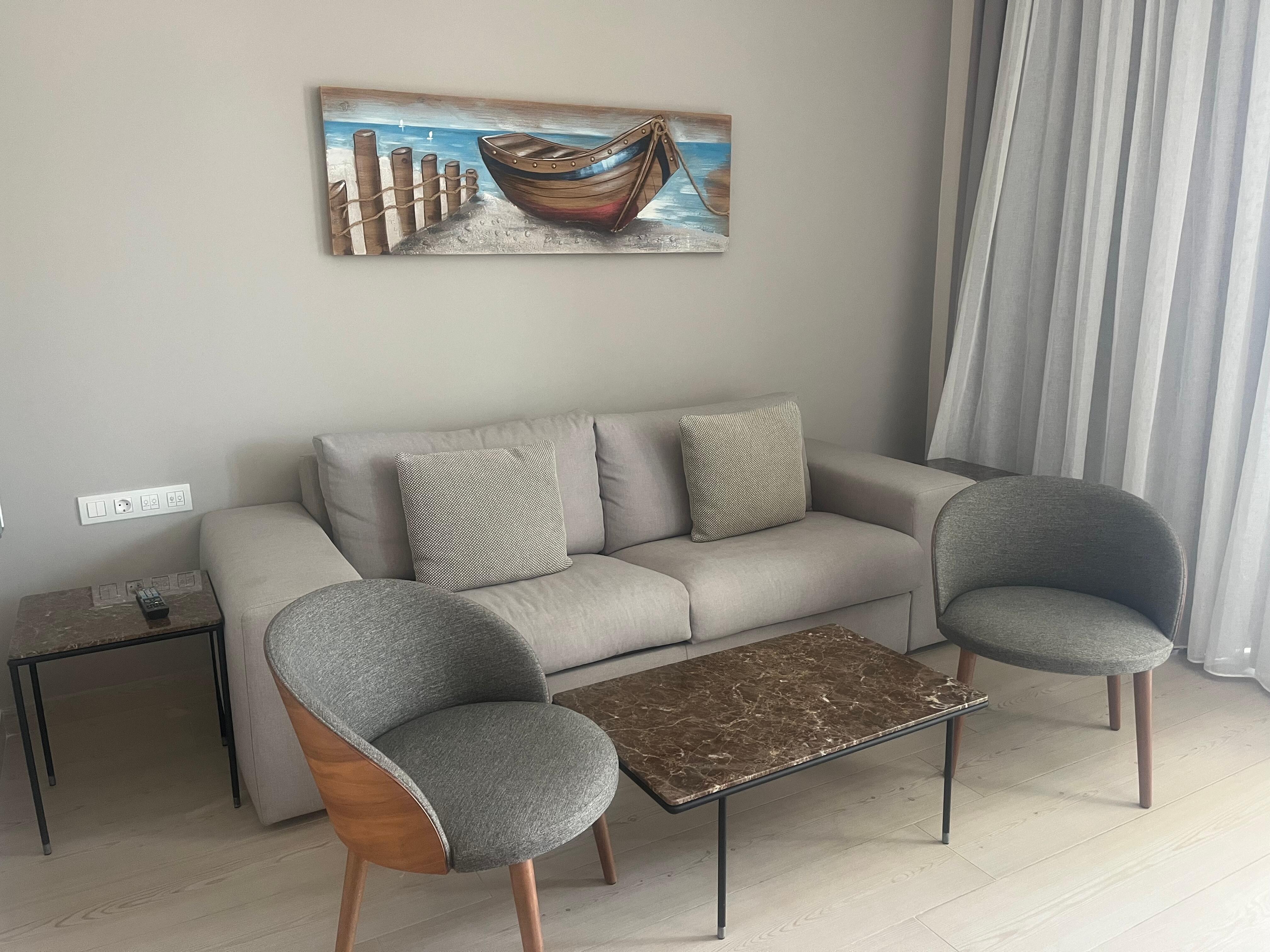 Sitting room in executive suite. 