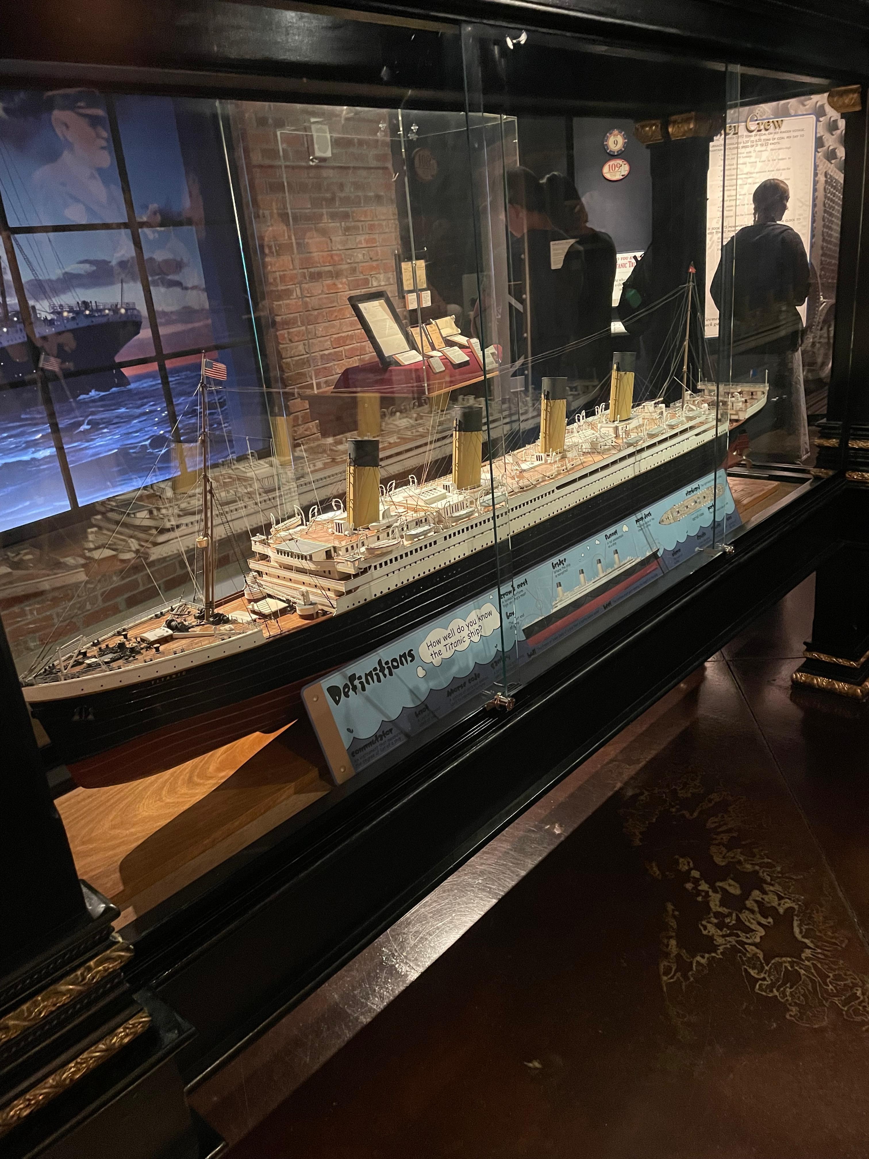 Titanic replica at Titanic museum 
