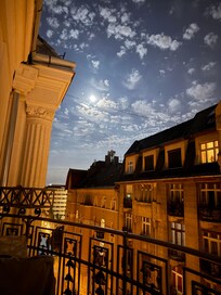 Moon off the veranda