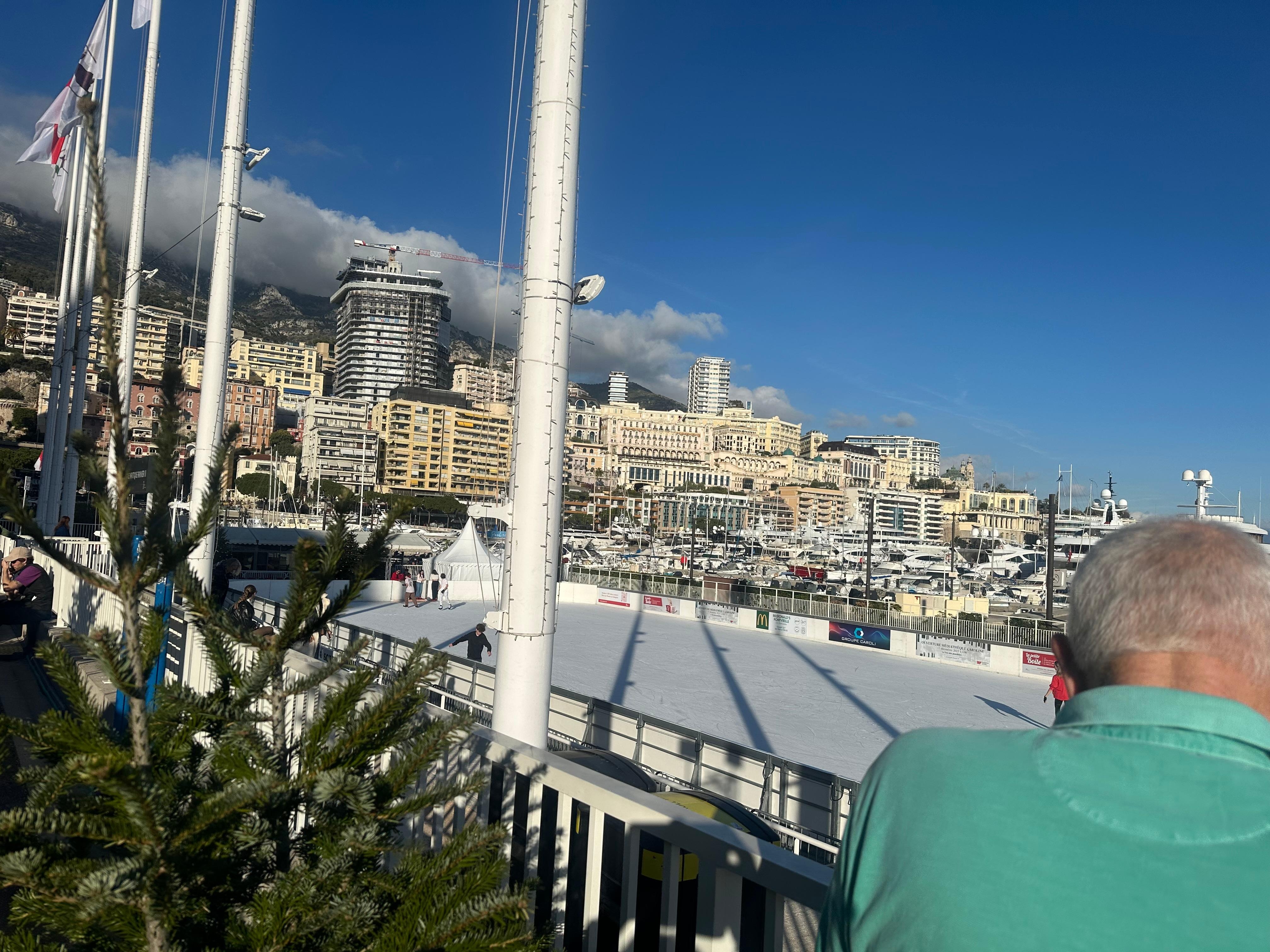 Ice rink on the swimming pool 3mins walk from Hotel Miramar 