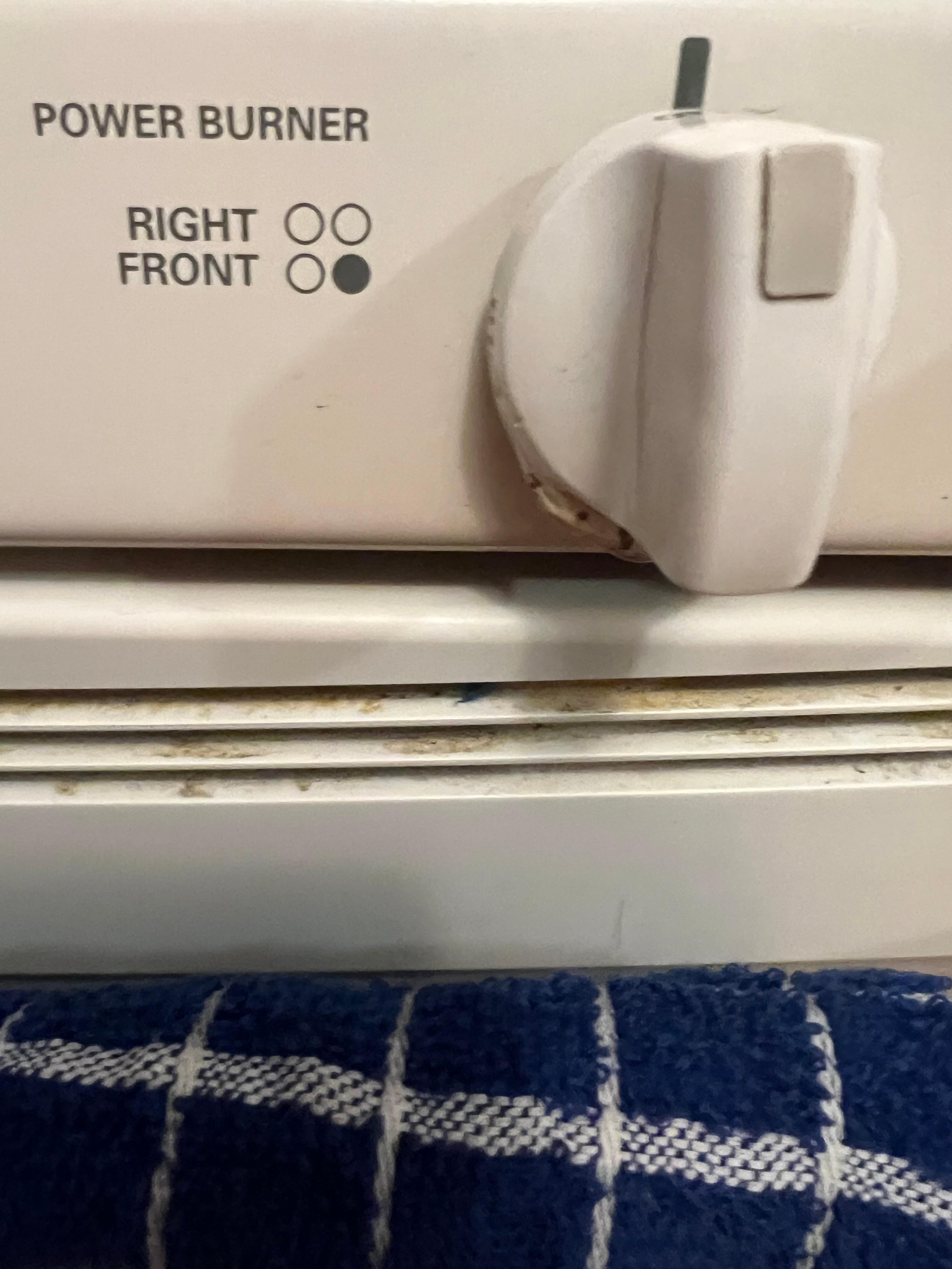 Grime on kitchen appliances. 