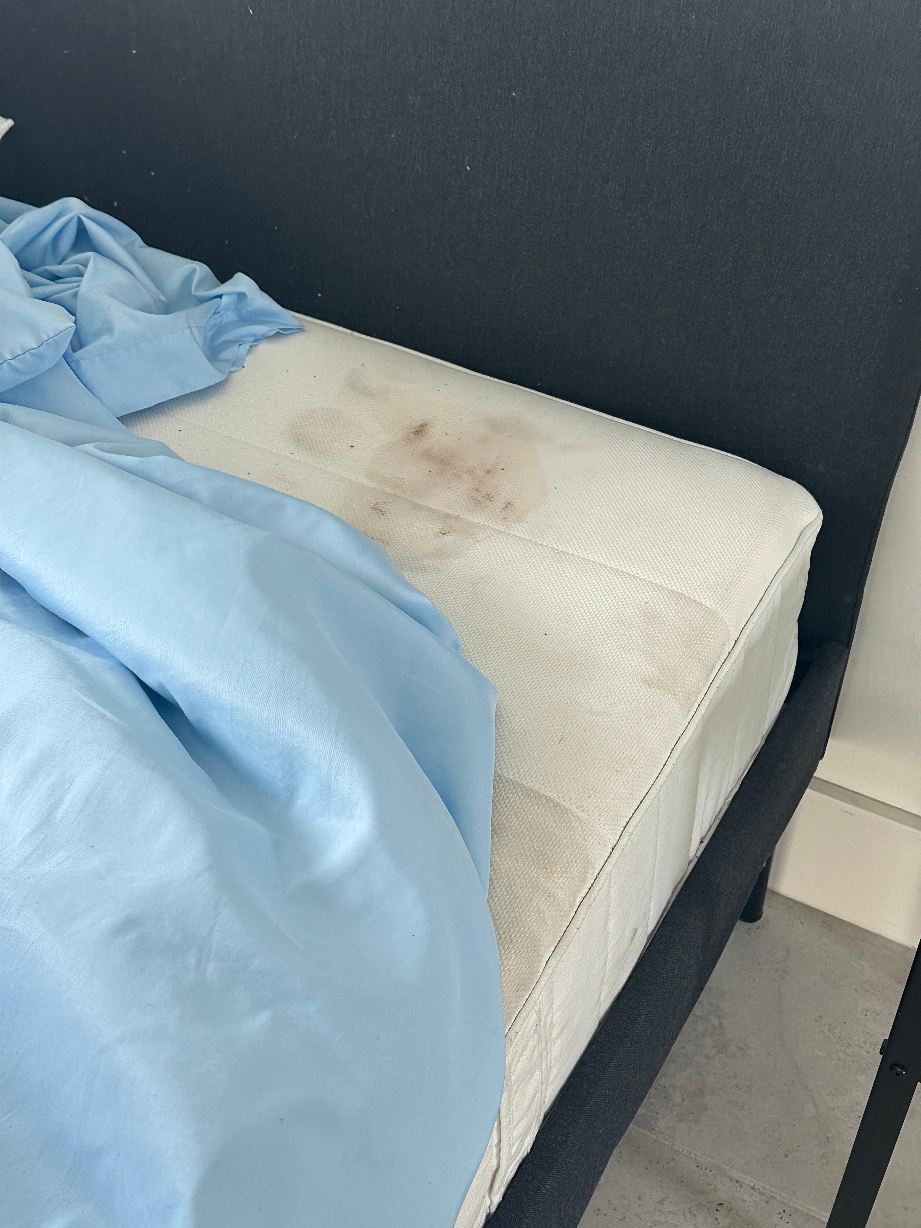 Mattress with bloody stains! 
