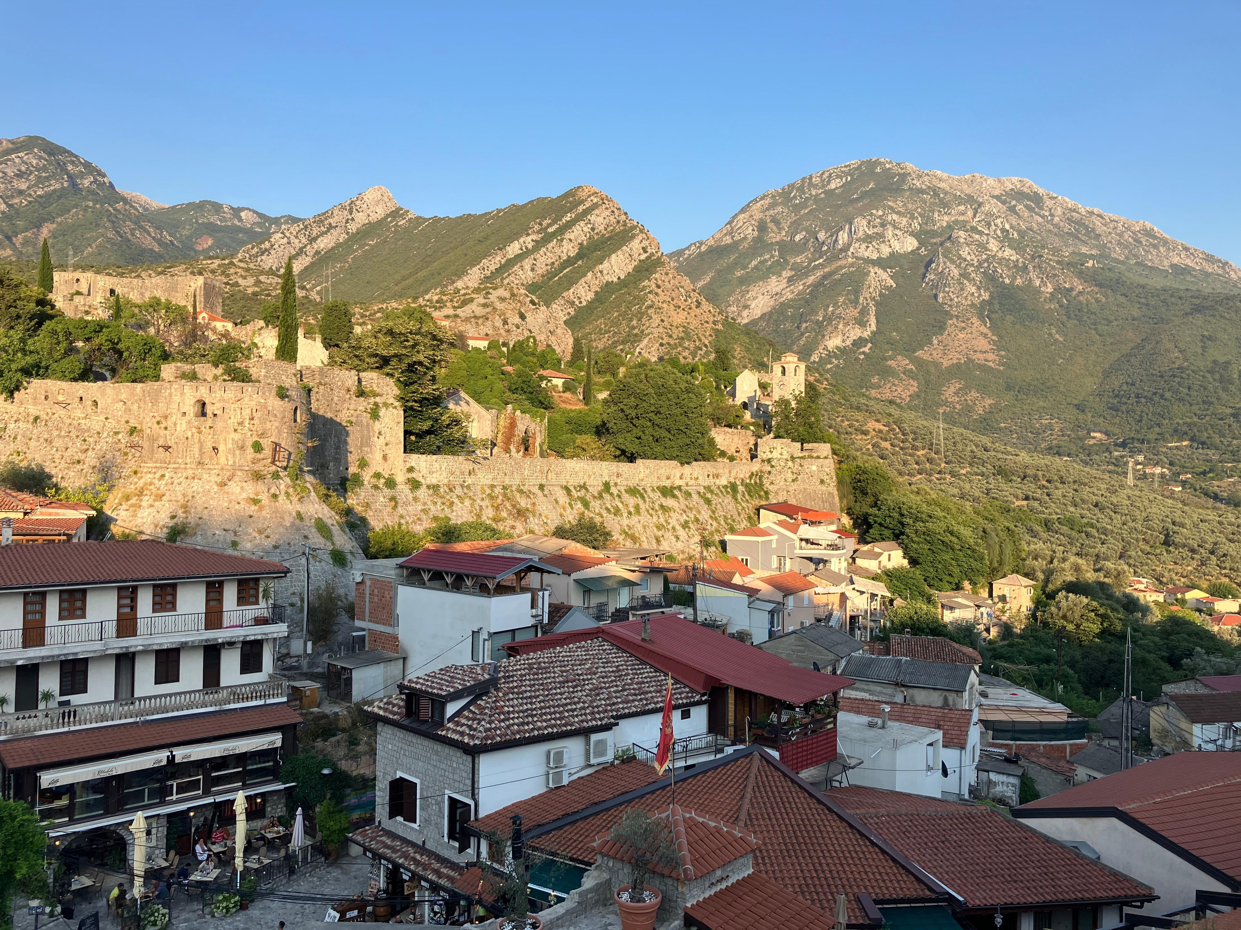 From an outdoor terrace by my room