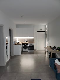 compact. and efficent kitchen.