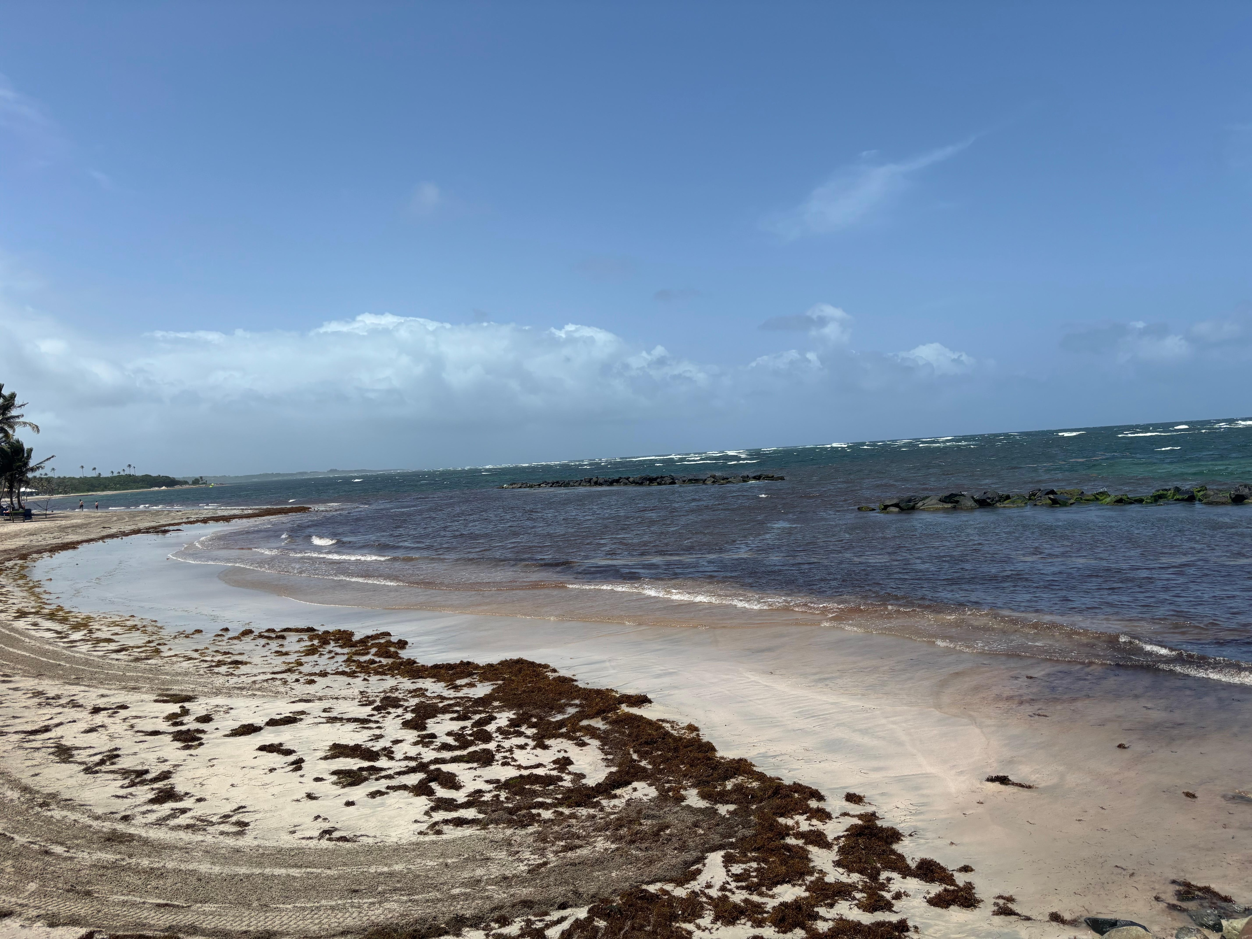 Could use the beach during our stay.