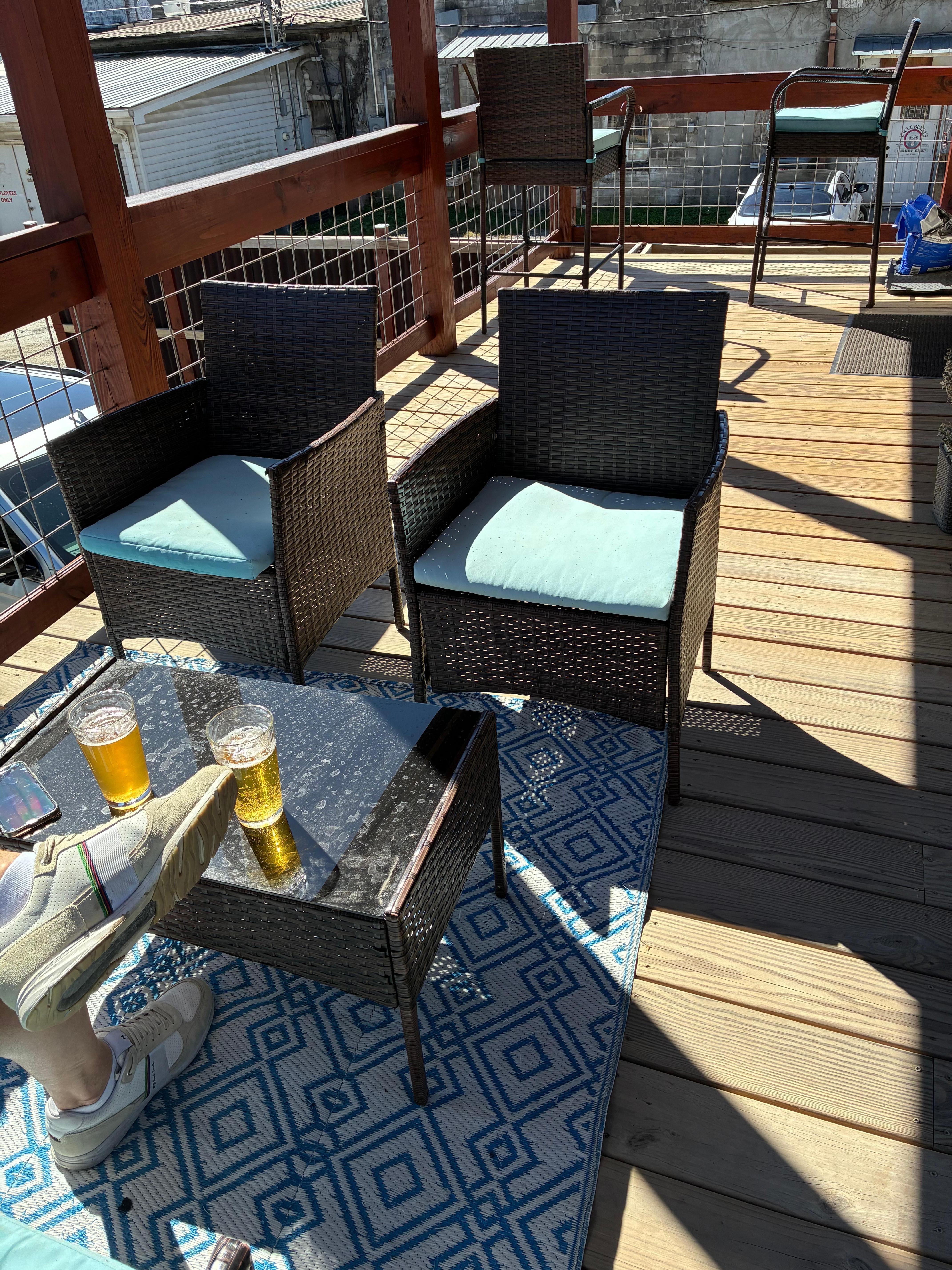 Great, private terrace.