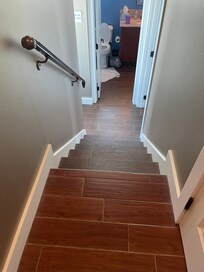 These are the steps to getting to the elevator