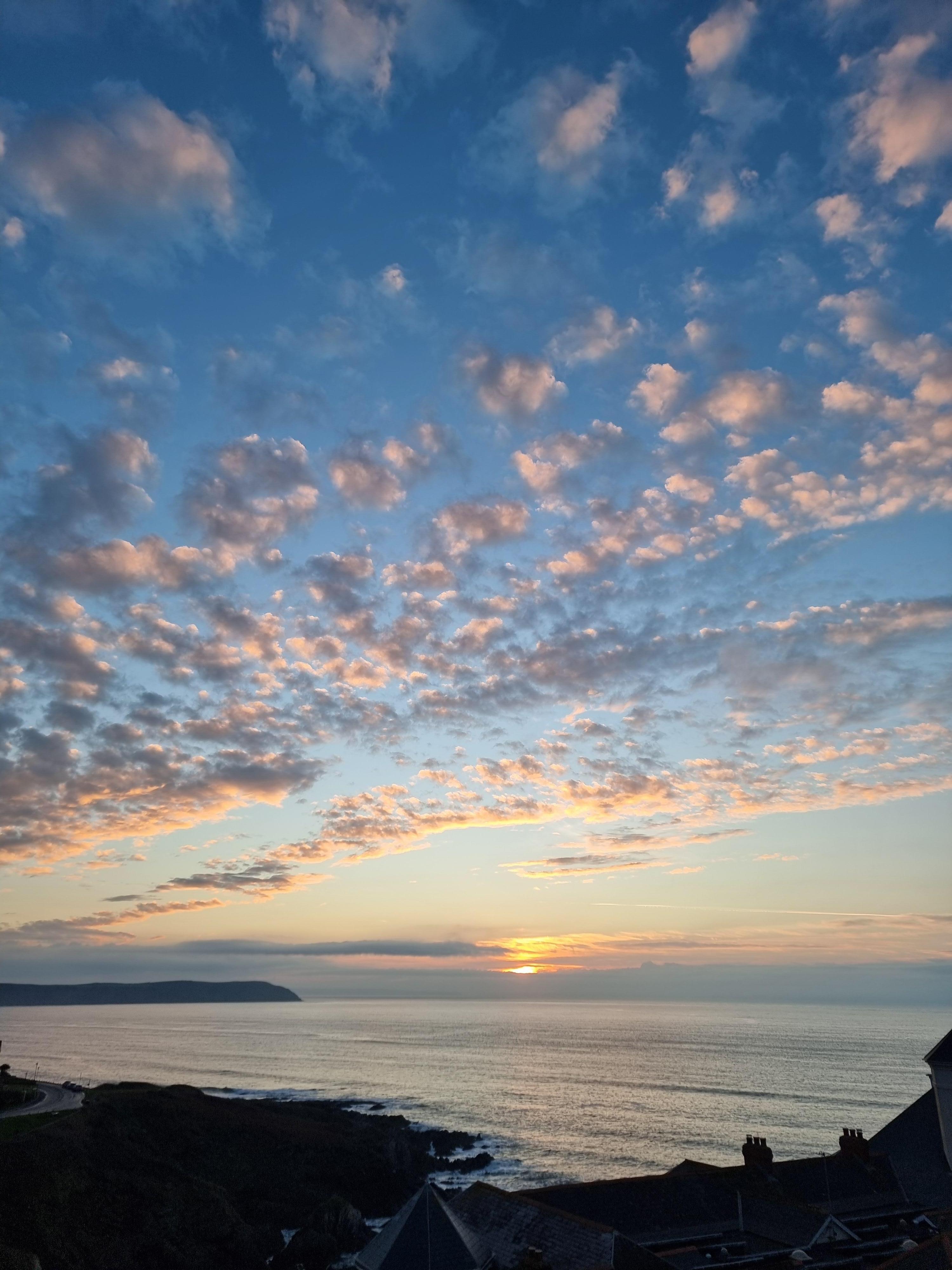 Sunset view from the balcony!