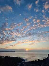 Sunset view from the balcony!