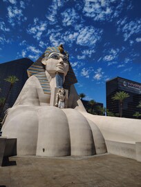 Nice view of the Sphinx while I wait for the monorail.