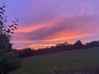 Avondrood uitzicht