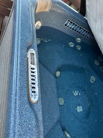 Warped control panel, discolored white cushion