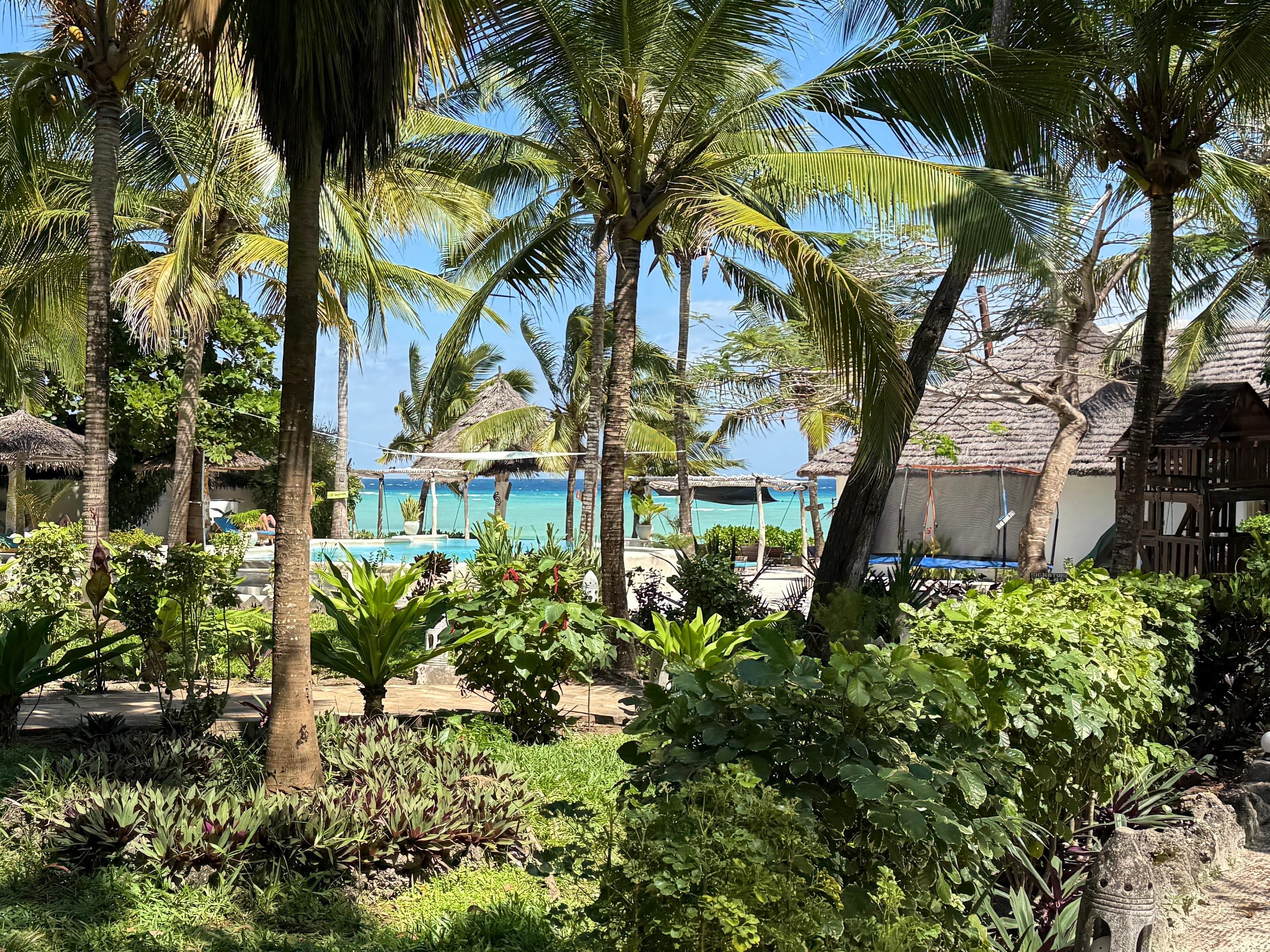 The resort grounds.