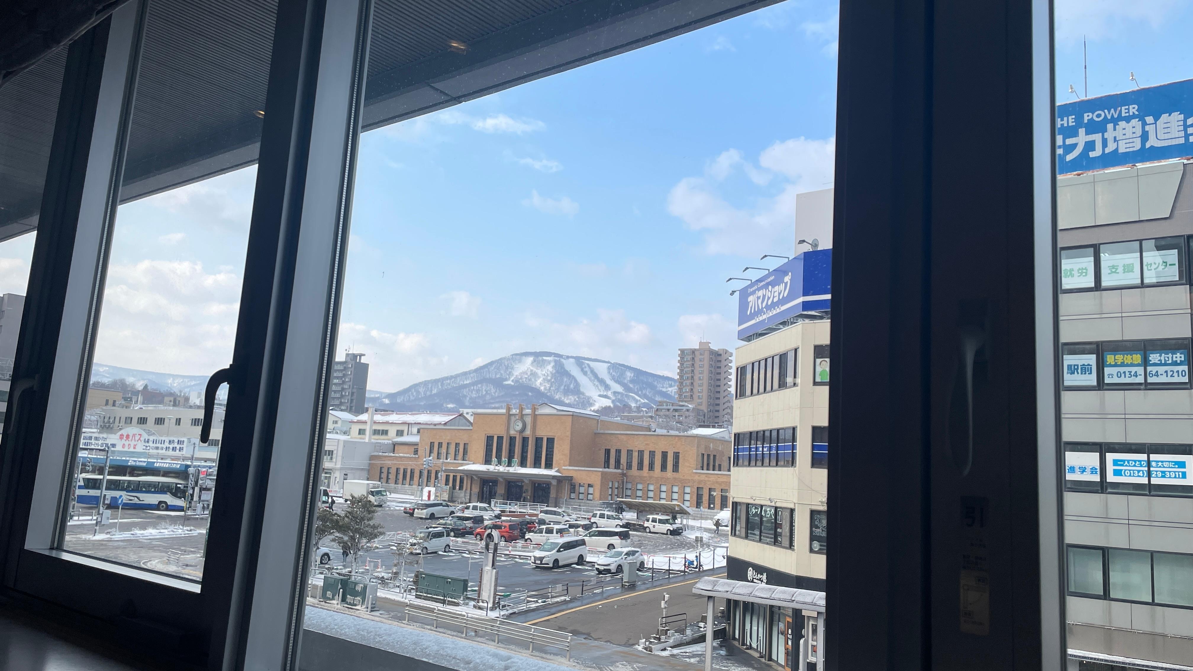 朝食会場から見えた景色