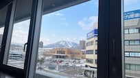 朝食会場から見えた景色