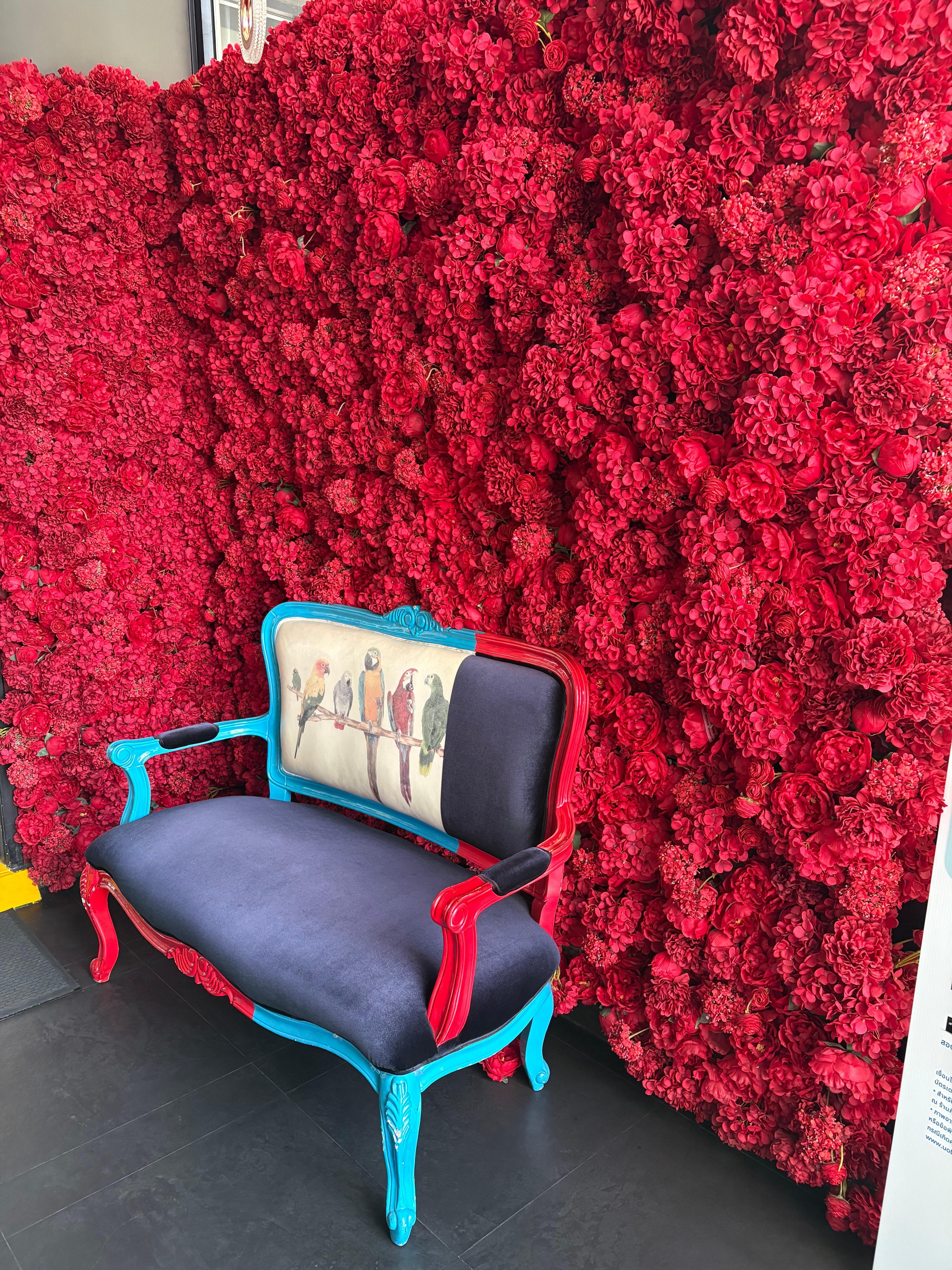 Beautiful backdrop beside the restaurant 