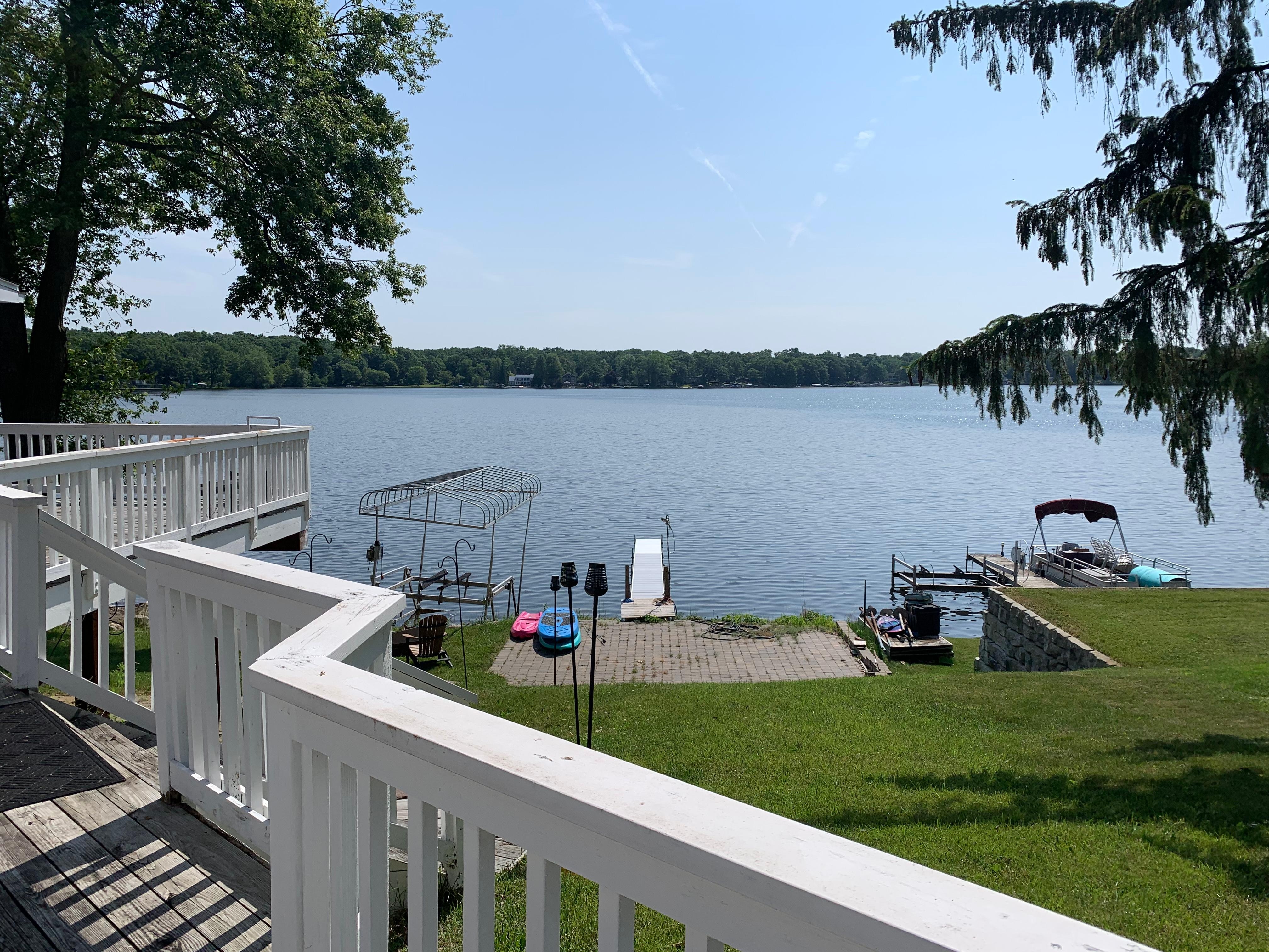 Back yard view from Master deck area