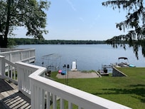 Back yard view from Master deck area
