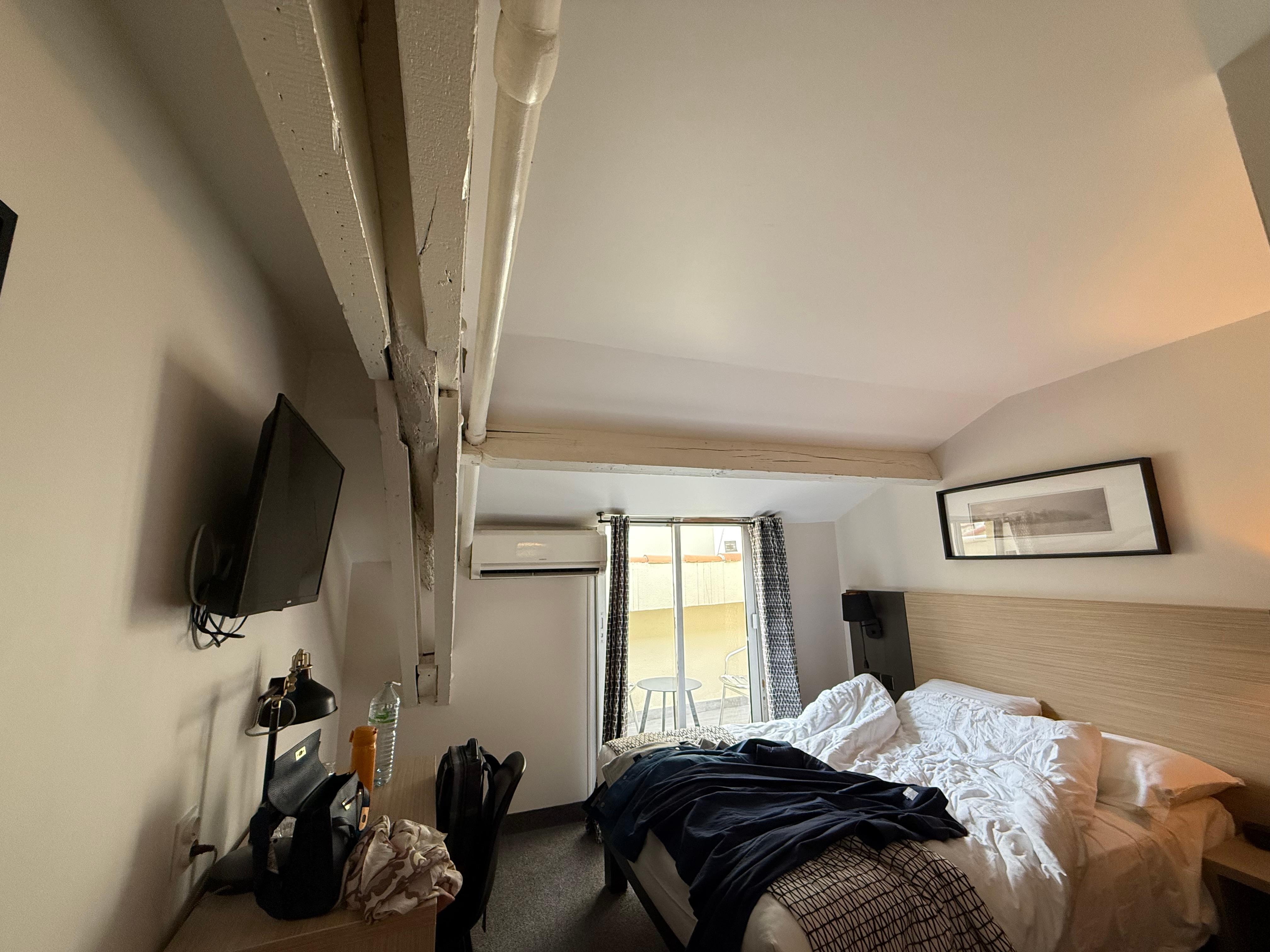 Smaller than I booked the room. 