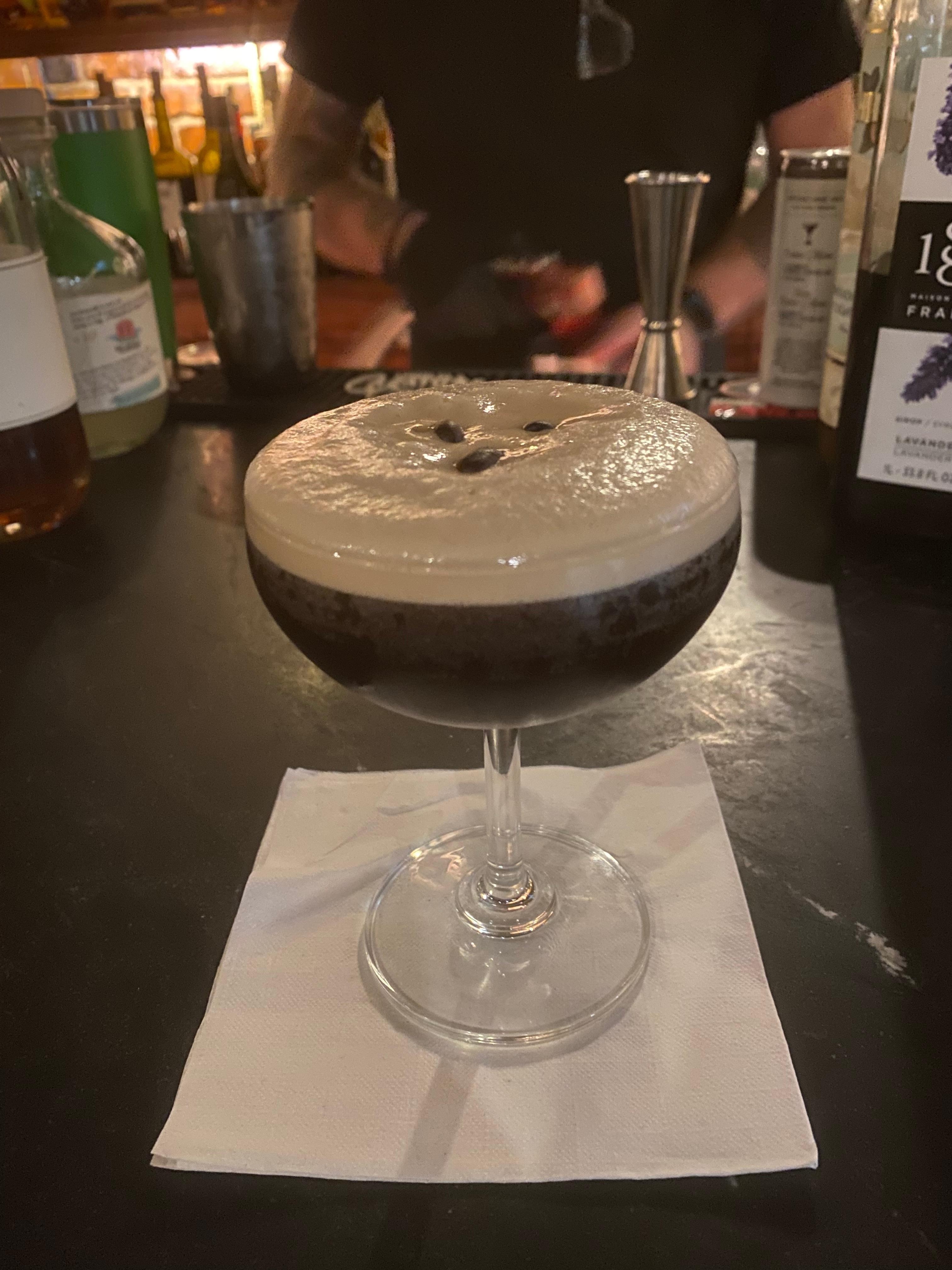 Espresso martini at  Downtown Grill