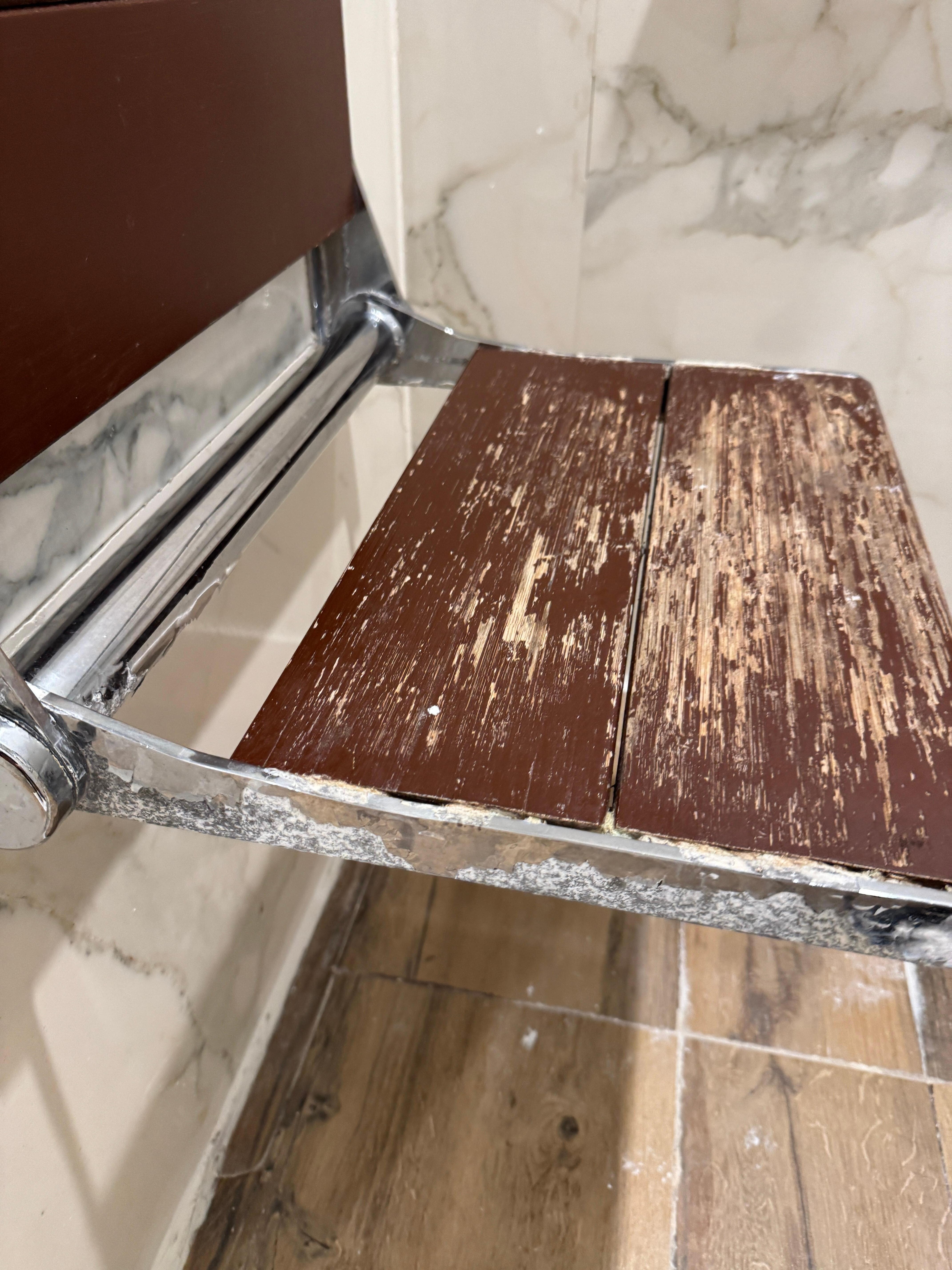 Chair in bathroom 