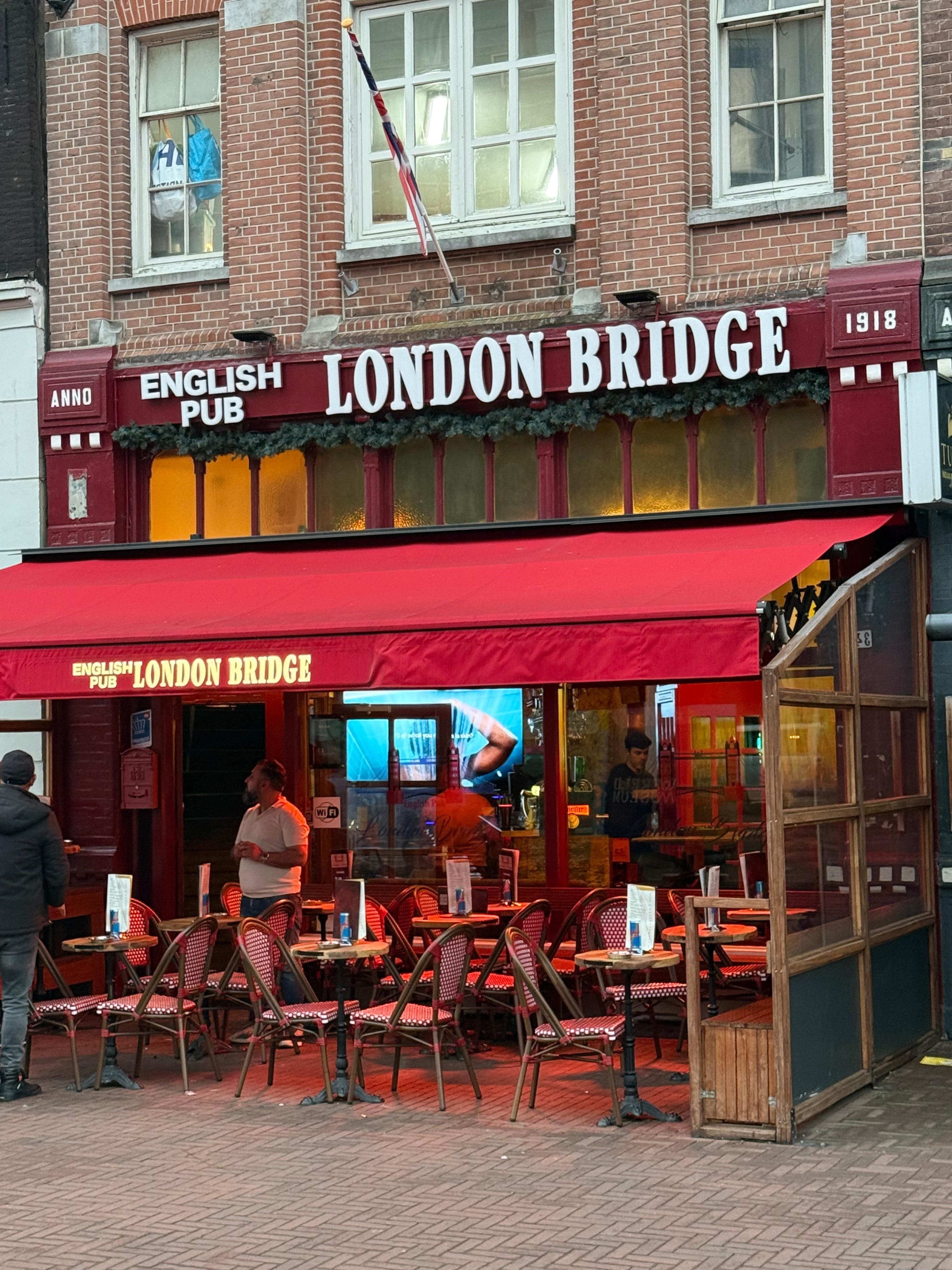 London pub across the street.