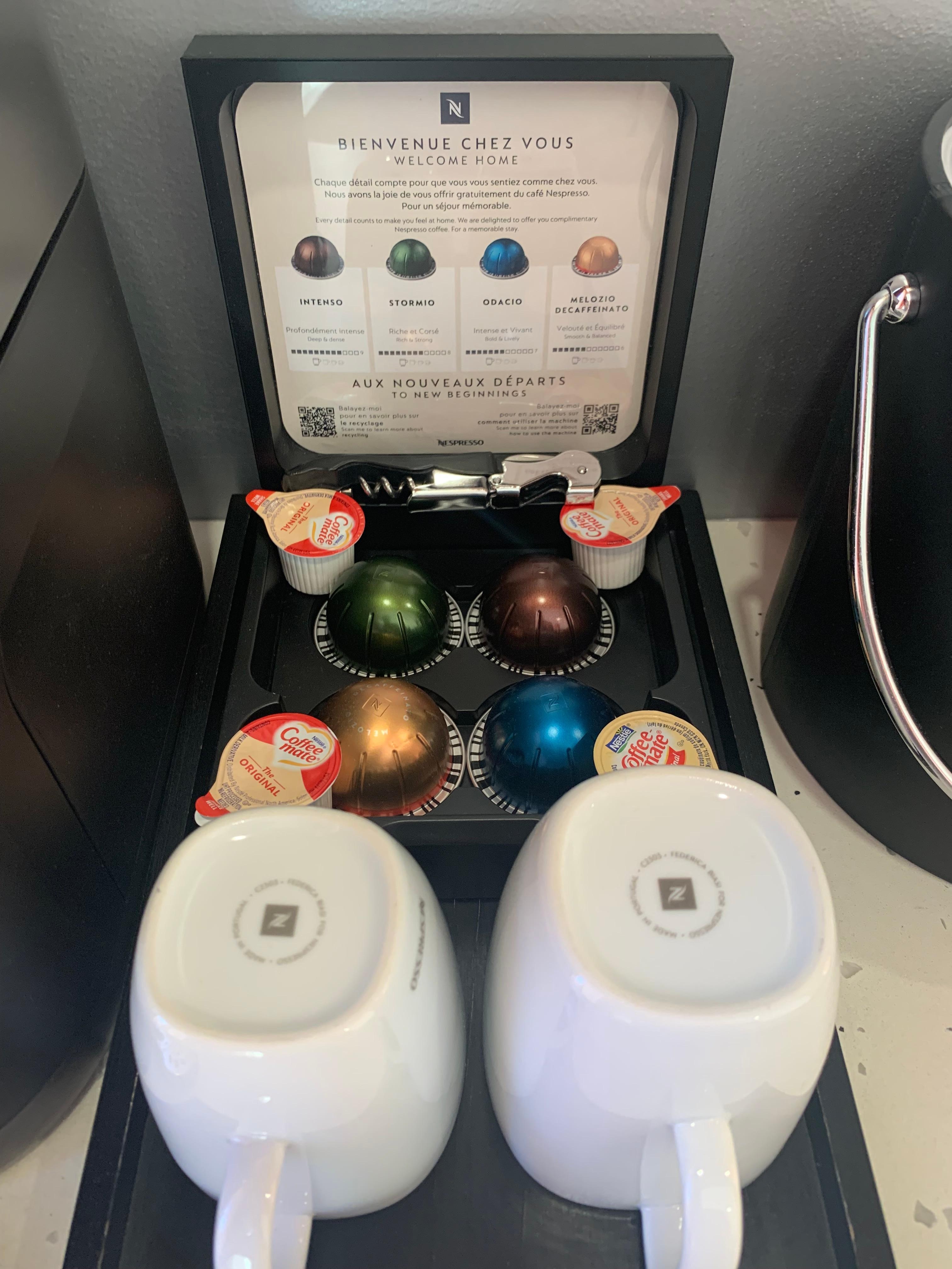 Nespresso coffee selection