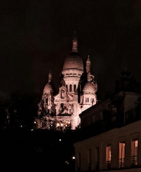 View from our room at night