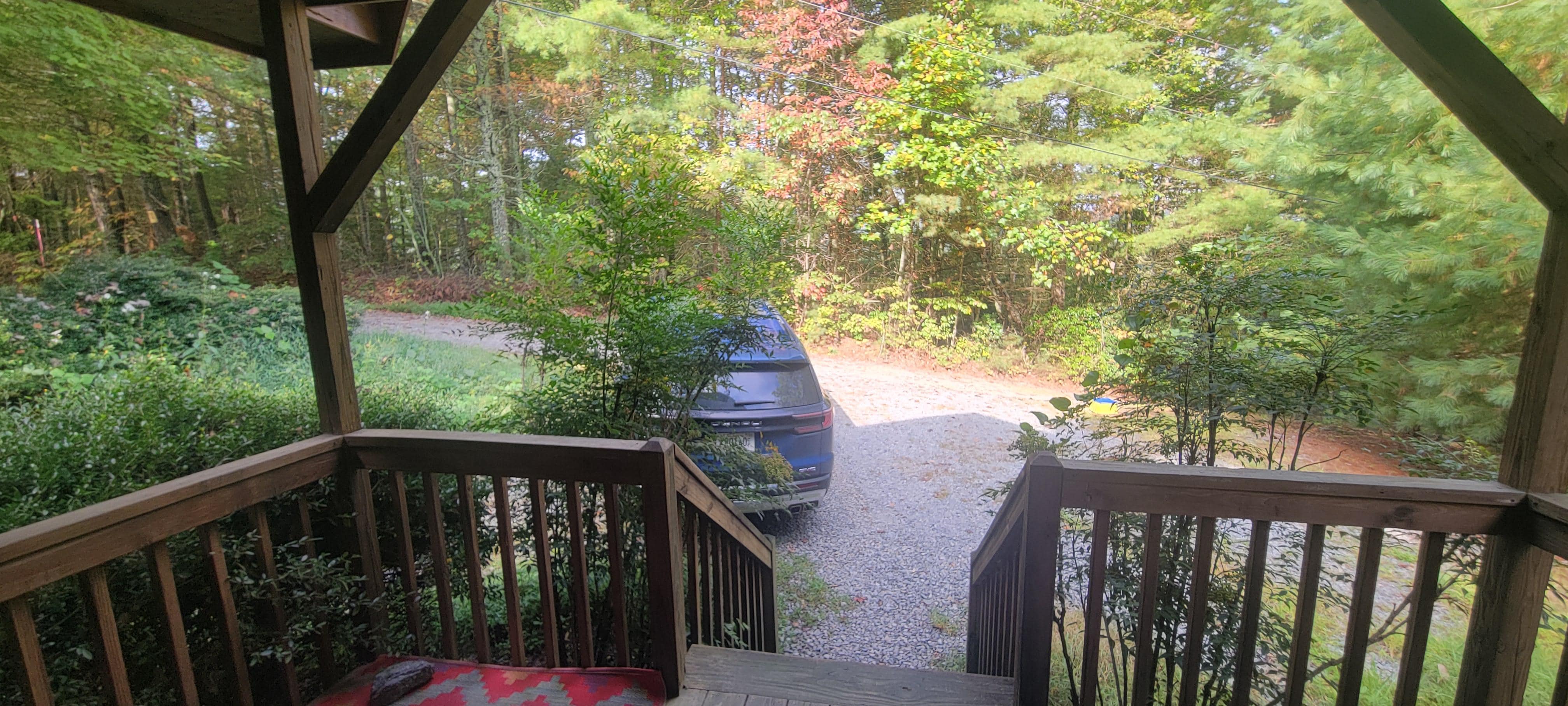 Gravel road 20' from front porch