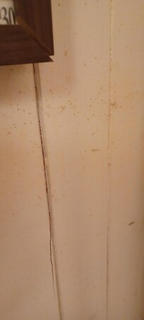 Dirty walls in bedroom
possibly mould