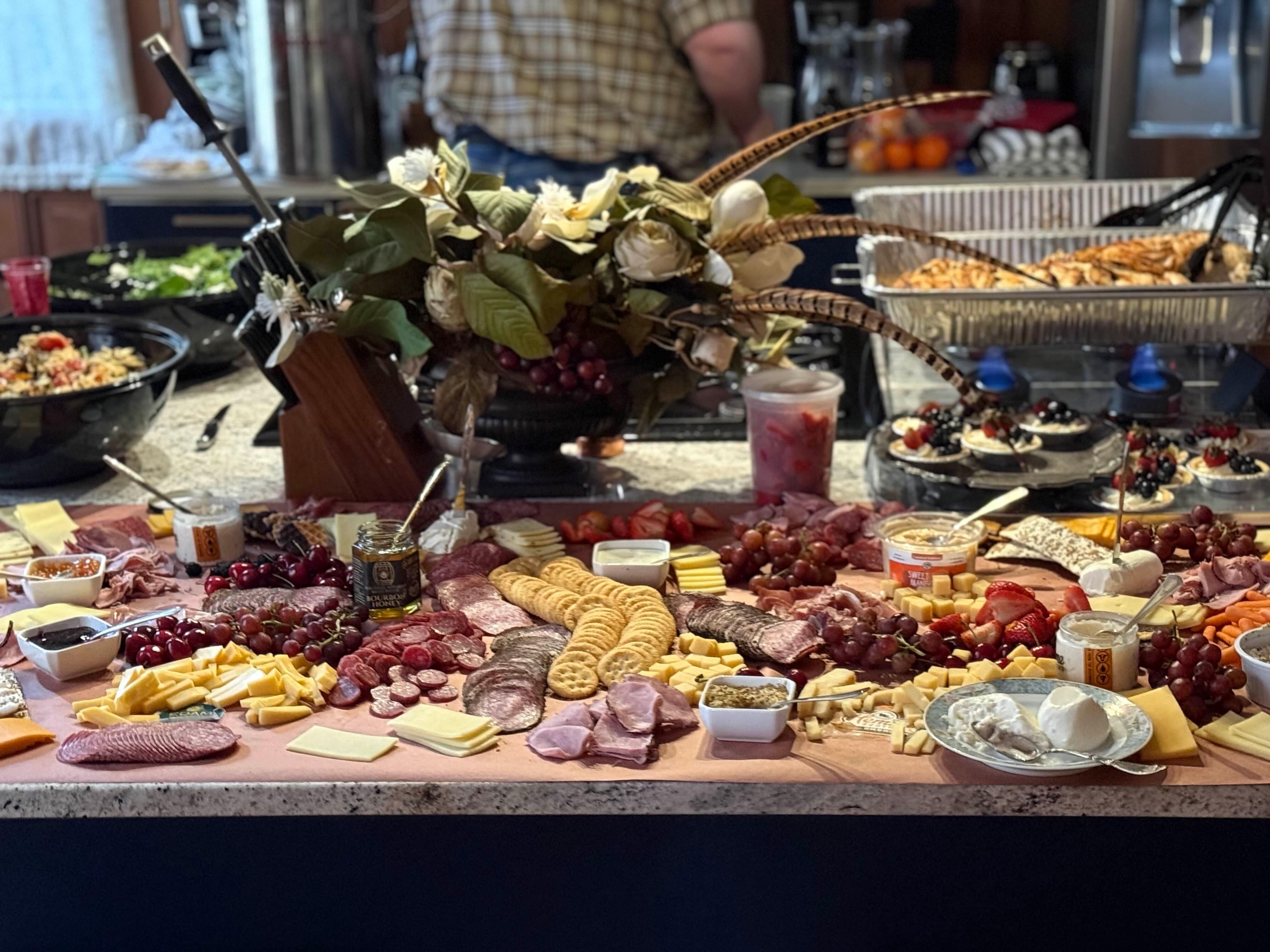 Butcher board in the main kitchen