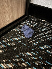 Dirty sock from the previous person