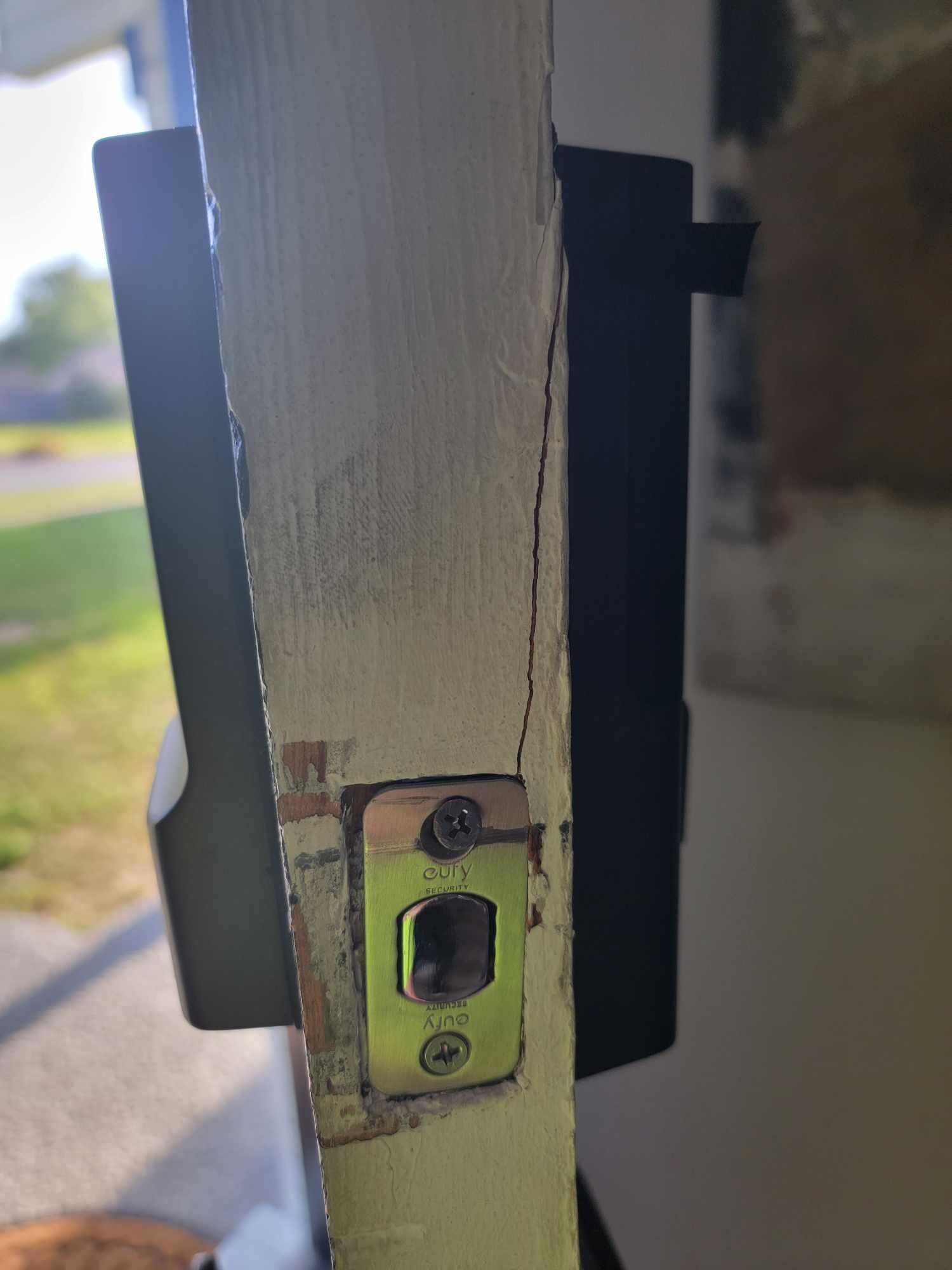 Broken front door