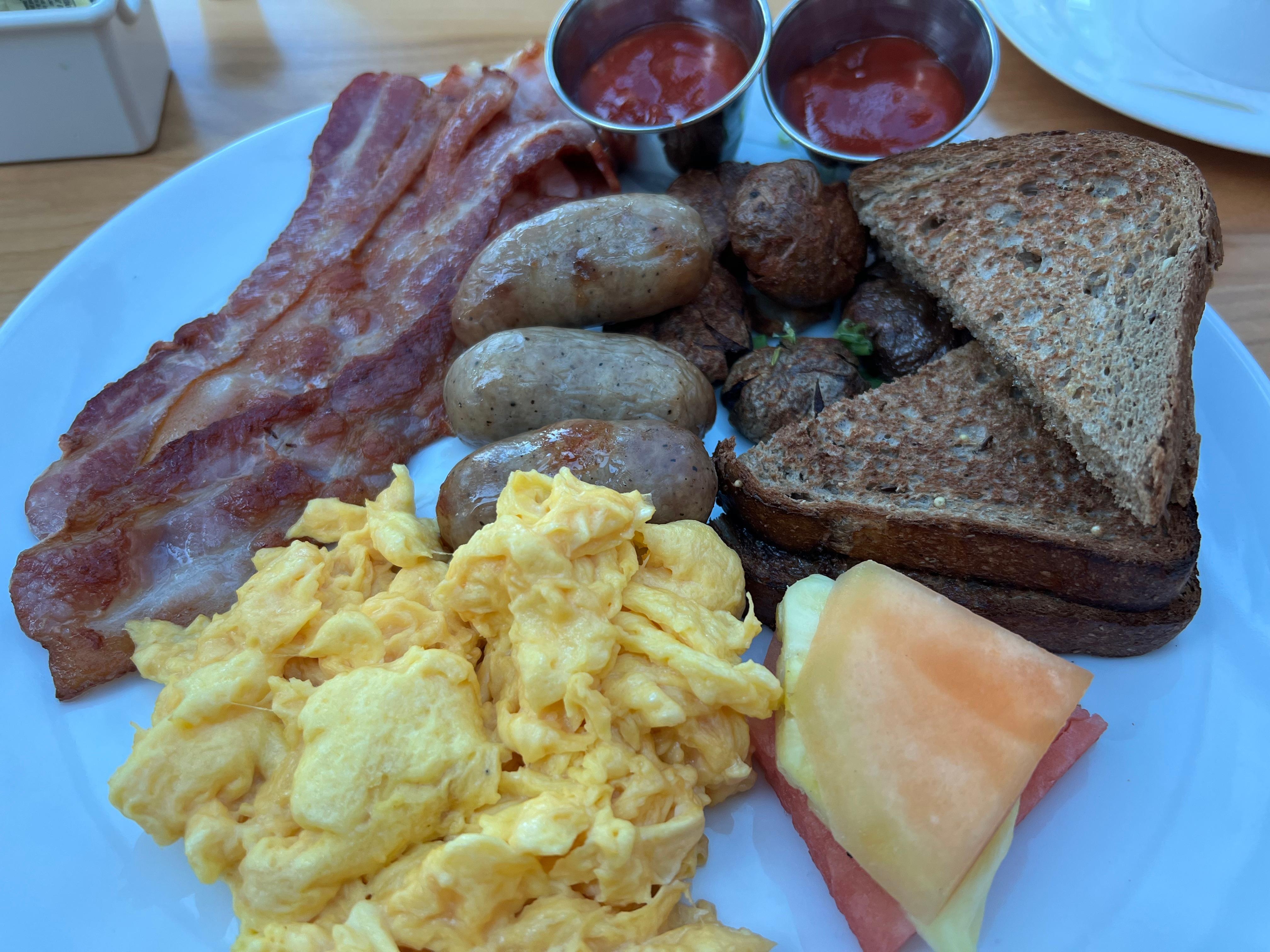 Delicious breakfast.